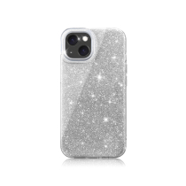 Custodia Glitter iPhone 16 Plus (Argento)