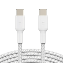 BELKIN Cavo Intrecciato USB-C a USB-C 1m (Bianco)