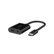 Belkin Adattatore USB-C a USB-C e Jack 3,5mm (Nero)