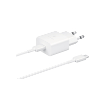 SAMSUNG Pacco Caricatore 15W + Cavo USB-C (Bianco)