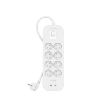 BELKIN Multipresa parafoudre 8 prese + 2 USB PD (2m)