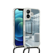 COVERME Custodia Specchio iPhone 15 Plus (Cordino per telefono Nero)