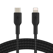 BELKIN Cavo intrecciato USB-C a Lightning 1m (Nero)
