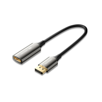 VENTION Convertitore Intrecciato DP Maschio a HDMI Femmina 8K 0,25m (Nero)